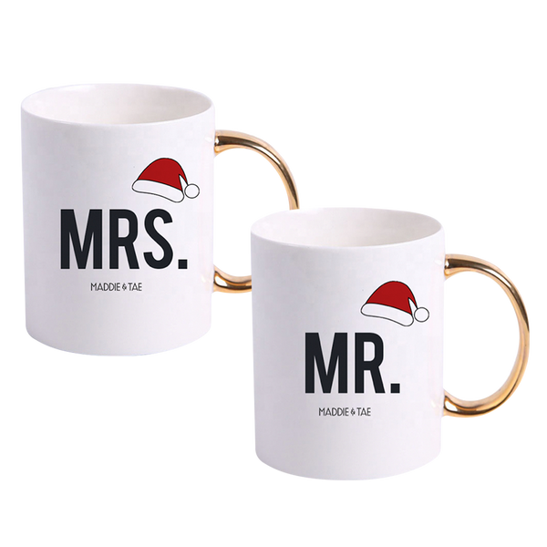 His & Hers Christmas Mug Set Through The Madness Store
