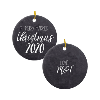 Merrily Married Ornament