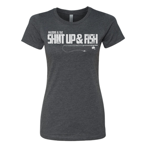 Shut Up and Fish Grey T-Shirt